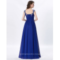Грейс Карин сексуальные женщины без рукавов спинки длинные элегантный шифон Королевский синий вечернее платье CL6189